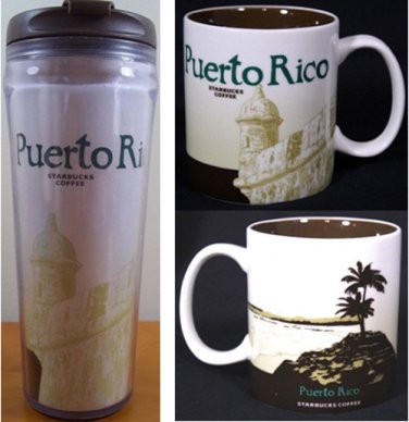 Starbucks Puerto Rico Coffee Mug Tumbler Travel New