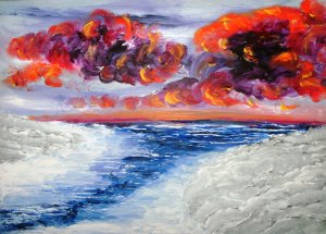 Ice Land Sunset