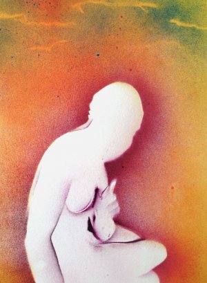 Sitting nude in sunlight
