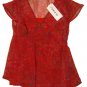 OH MAMMA Sheer Paisley Maternity Shirt/Camisole S Small NEW