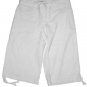JONESWEAR White Linen Crop Pants Sz 8 NEW $44