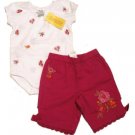 GYMBOREE Summer Bouquet Capri Pants Top Set 3-6 Mo NEW