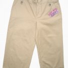 TINT Tan Khaki Capri Pants Sz 8 NEW $40