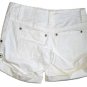 OLD NAVY White Cuff Shorts Sz 0 NEW