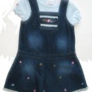 YOUNGLAND Denim Jumper Shirt Dress 4T NEW
