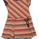DISORDERLY KIDS Brown Orange Stripe Dress 6 NEW $35