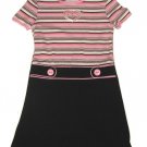 DISORDERLY KIDS Pink Black Heart Dress 5 NEW $35