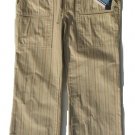 IZOD Key West Tan Stripe Capri Pants 8 NEW $43