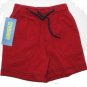GYMBOREE Surf Island Boys Red Drawstring Cotton Shorts 3 6 Mo NEW