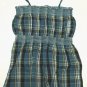 OLD NAVY Girls Blue Plaid Peasant Tank XL 12 14 NEW