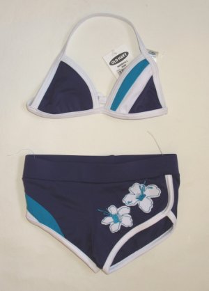 OLD NAVY Purple Tropical Bikini Swimsuit 3 6 Mo NEW