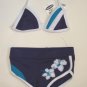 OLD NAVY Purple Tropical Bikini Swimsuit 3 6 Mo NEW