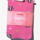 GYMBOREE Imaginary Friends Girls Pink Panda Tights 0 3 6 Mo NEW