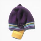 GYMBOREE Fun In The Snow Girls Purple Knit Winter Hat 0 3 Mo NEW