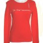 OLD NAVY Womens Orange Holiday LS Shirt Top S 4 6 NEW
