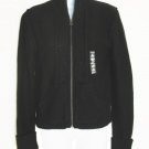 OLD NAVY Womens Black Chunky Cable Knit Zip Sweater XL 16 18 NEW