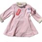 GYMBOREE Princess Snow Drop Girls Pink Velour Swing Dress 18 24 Mo NEW