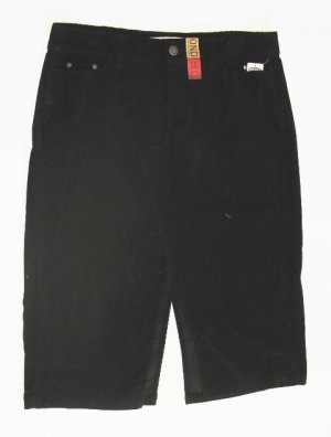 OLD NAVY Womens Black Corduroy Long Skirt 16 Plus NEW