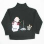 FROST Boys Green Winter Snowman Sweater 5 NEW