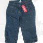 GYMBOREE Pretty In Plum Girls Embroidered Denim Capri Crop Pants