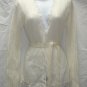 APOSTROPHE Womens Ivory Wrap Sweater Coat S 6 8 NEW
