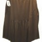 WORK WEEKEND Womens Brown Mesh Knee Skirt XL 16 18 NEW