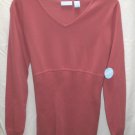 SOON TO BE Salmon Ribbed Maternity Sweater L 12 14 NEW