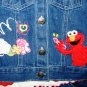 ELMO Girls 3pc Outfit Set Denim Jeans Jacket Shirt Top 12 Mo NEW