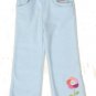 GYMBOREE Snow Blossom Girls Blue Fleece Pants 5 NEW