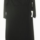 DUO Maternity Black Wrap Bodice Dress S Small NEW