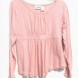 WE'RE TOGETHER Maternity Peach Gathered Shirt Top S NEW