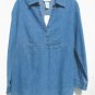 OH MAMMA Maternity Denim LS Shirt Top L NEW