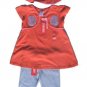GYMBOREE Tea Garden 3pc Swing Top Capri Hat 4 NWT NEW