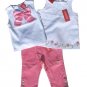 GYMBOREE Parisian Rose Girls 3pc Capri Top Set 4 4T NWT NEW