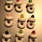 12 Wintergreen Candy Pacifiers. Baby Shower Favor.