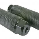 2 Bicycle Axle Pegs Black Ops Steel Black 33 x 3/8 26T Threaded BMX/Street Bike