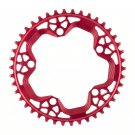 Cyclocross Bicycle Chainring Absolute Black 110mm x 5 Bolt x 42T Narrow/Wide Red