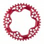 Cyclocross Bicycle Chainring Absolute Black 110mm x 5 Bolt x 42T Narrow/Wide Red