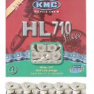 Bicycle Chain KMC 1/2 x 1/8 Inch Hl710 Silver 1/2Link 100 Links Bike Parts