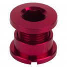 Bicycle Chainring Bolt Set Origin8 Single Alloy Red