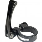 Bicycle Seat Post Clamp Origin8 P-Force QR/Quick Release 34.9 Black Bike Parts