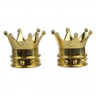 Bicycle Inner Tube Valve Caps Trick Top Crown Gold Bike Tube Cap