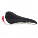 Bicycle Riding Saddle Velo Senso Miles II Ti-Alloy Black/White/Red Ti Seat Rails