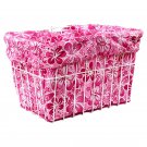 Bicycle Riding Basket Liner Croozer Candy Hawaiian 14 Pink New