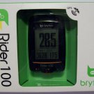 Bryton Rider 100T GPS Bicycle Computer w/Cadence/Heartrate/Out Front Mount New