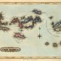 British and US Virgin Islands Danish West Indies Caribbean map 1823 by Lucas