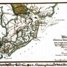 Charleston Harbor Union and Rebel Forts Batteries South Carolina 1863 Civil War map by Sneden