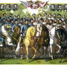 Union Confederate Gen. Statesmen Civil War canvas print Kurz & Allison