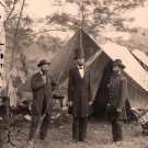 President Abraham Lincoln Allan Pinkerton General John McClernand Antietam Civil War photo art print