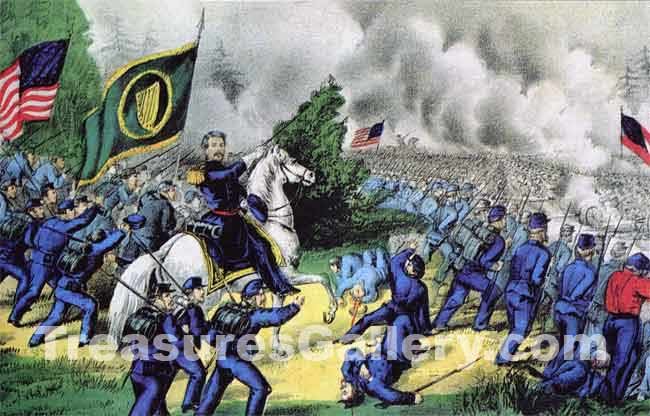 Battle of Seven Pines or Fair Oaks Station Virginia 1862 Civil War art print I